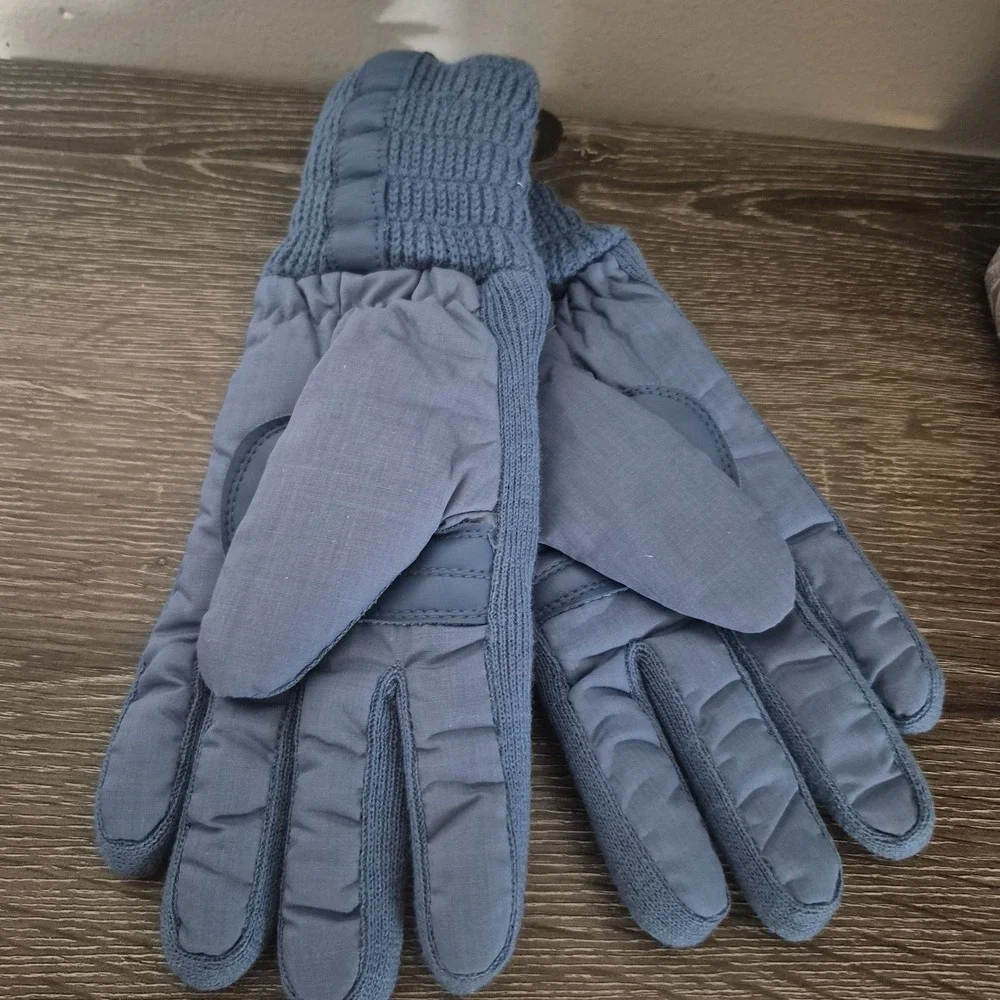Womens Large Vintage Wells Lamont Blue Winter Gloves Style 5751 NOS